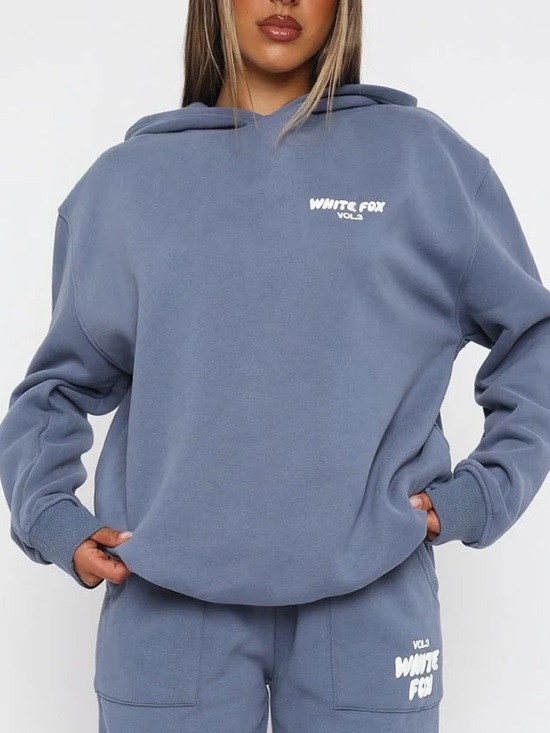 White Fox Boutique Sweaters - White Fox Boutique Hoodie Vol. 3 Sweater in Ocean size Small/Medium
